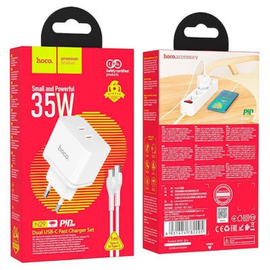 Γρήγορος Φορτιστής Type-C 35W Duo
